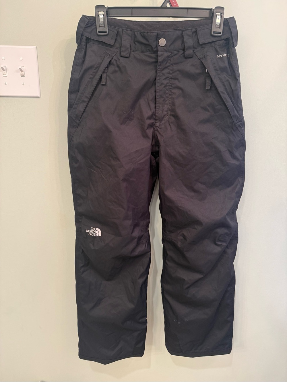 The North Face Black HYVENT Snow Pants with Zip Pockets